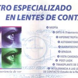 Servicios ópticos en Leganés. Orto K. Queratocono